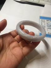 Load image into Gallery viewer, 51.5mm certified 100% Natural type A light purple white Jadeite Jade bangle PA245-4673
