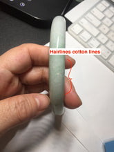 Load image into Gallery viewer, 75.7mm certified Type A 100% Natural sunny green/light green round cut plus size Jadeite Jade bangle AY100-9626
