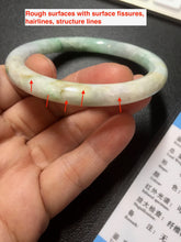 Load image into Gallery viewer, 52.4mm certified Type A 100% Natural green/yellow/purple(FU LU SHOU) round cut Jadeite Jade bangle PE90-5479
