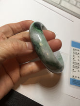 Load image into Gallery viewer, 58mm Certified 100% natural Type A green/purple chubby jadeite jade bangle PB98-8975
