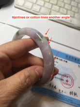 Load image into Gallery viewer, 卖了 62.3mm certified 100% natural Type A purple white brown jadeite jade bangle AZ157-4009
