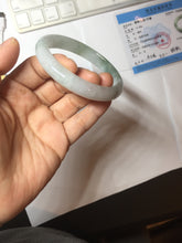 Load image into Gallery viewer, 57.5mm certified type A 100% Natural icy watery dark green/gray/black/purple Jadeite jade bangle PF38-5478
