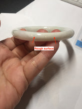 Load image into Gallery viewer, 57.5mm Certified Type A 100% Natural sunny green/white(白底青) Jadeite Jade bangle PE38-2865
