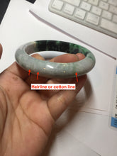 Load image into Gallery viewer, 58mm Certified 100% natural Type A green/purple jadeite jade bangle PB96-8986
