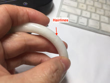 Load image into Gallery viewer, 57mm Certified Type A 100% Natural sunny green/white(白底青) Jadeite Jade bangle PE39-2852
