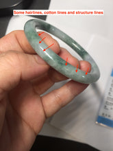 Load image into Gallery viewer, 54.6mm Certified Type A 100% Natural green purple round cut jadeite Jade bangle PJ39-0280
