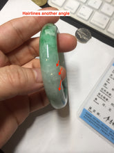 Load image into Gallery viewer, 54.3mm certified 100% natural Type A sunny green  jadeite jade bangle PB164-4654
