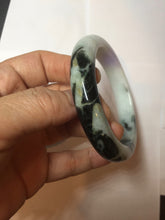 Load image into Gallery viewer, 58.6mm certified 100% natural type A certified dark green/purple/white jadeite jade bangle PH210-6233
