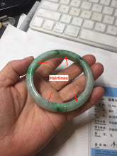 Load image into Gallery viewer, 54mm certified 100% natural Type A sunny green jadeite jade bangle PB165-4664

