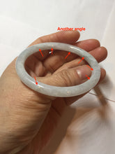 Load image into Gallery viewer, 55mm Certified type A 100% Natural white slim round cut Jadeite bangle PH83-0804
