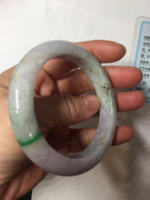 Load image into Gallery viewer, 55.6mm Certified 100% natural Type A sunny Green Yellow Light Purple(Fu Lu Shou) jadeite jade bangle PH249-0511
