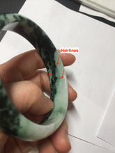 Load image into Gallery viewer, 62.2mm Certified Type A 100% Natural sunny green/dark greenJadeite bangle Call of the Distant Mountains(远山的呼唤) PH72-0606
