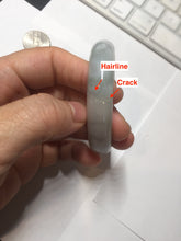 Load image into Gallery viewer, 50.5mm certified 100% natural Type A light green/purple oval jadeite jade bangle PB191
