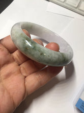 Load image into Gallery viewer, 55mm certified 100% natural Type A sunny green light purple jadeite bangle PA186-4759
