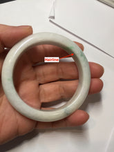 Load image into Gallery viewer, 53.5mm certified 100% natural Type A sunny green white jadeite jade bangle PA259-3846
