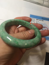 Load image into Gallery viewer, 56.5mm Certified Type A 100% Natural sunny green yellow Jadeite bangle J148-8114
