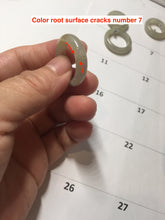 Load image into Gallery viewer, Size 4 1/2 -8 1/2 100% natural type A icy watery light green yellow gray black jadeite jade band ring PC226
