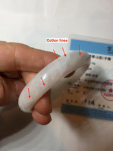 Load image into Gallery viewer, 50.5mm certified 100% natural Type A light green/purple/white jadeite jade bangle AA115-1047
