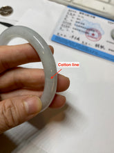 Load image into Gallery viewer, 56.5mm Certified Type A 100% Natural light green/purple/white round cut Jadeite bangle PD104-4907
