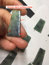 Load image into Gallery viewer, 100% Natural Type A Sunny Green Dark Green Black Gray Misty Mountain Forest Jadeite Jade Safe and Sound Pendant Group BS121
