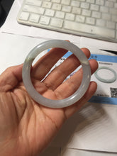 Load image into Gallery viewer, 55mm certified 100% natural Type A light green purple white round cut jadeite jade bangle PA237-9872
