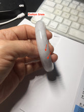 Load image into Gallery viewer, 58.5mm certified Type A 100% Natural white light green purple Jadeite Jade bangle PF67-0512
