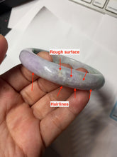 Load image into Gallery viewer, 55.6mm Certified 100% natural Type A sunny Green Yellow Light Purple(Fu Lu Shou) jadeite jade bangle PH249-0511
