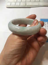 Load image into Gallery viewer, 51mm certified Type A 100% Natura light sunny green white purple Jadeite jade bangle PH160-4669
