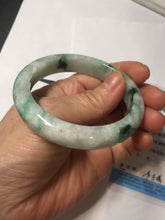 Load image into Gallery viewer, 53.5mm certified type A 100% Natural sunny green light green Jadeite Jade bangle PA261-2991
