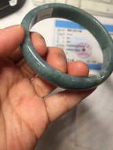 Load image into Gallery viewer, 61mm Certified Type A 100% Natural dark green/blue/gray/black Guatemala Jadeite bangle AZ144-6426
