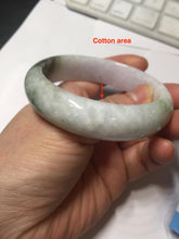 Load image into Gallery viewer, 55mm certified 100% natural Type A sunny green light purple jadeite bangle PA186-4759
