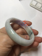 Load image into Gallery viewer, 50mm certified Type A 100% Natural light green purple yellow(FU LU SHOU) oval Jadeite Jade bangle BQ54-8192(Etsy listed))
