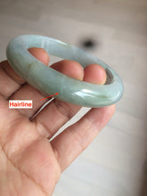 Load image into Gallery viewer, 57.5 mm Certified Type A 100% Natural green/purple Jadeite Jade bangle AX57-0356
