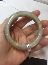 Load image into Gallery viewer, 53.2mm certified type A 100% Natural green/yellow/purple/gray Jadeite Jade bangle G109-3537
