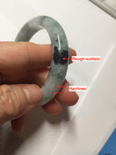 Load image into Gallery viewer, 52.5 mm Certified Type A 100% Natural green white Jadeite Jade bangle PA216-3889
