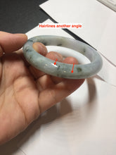 Load image into Gallery viewer, 58mm certified Type A 100% Natural dark green purple yellow(FU LU SHOU) Jadeite Jade bangle PE76-(5927)
