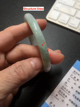 Load image into Gallery viewer, 52.4mm certified Type A 100% Natural green/yellow/purple(FU LU SHOU) round cut Jadeite Jade bangle PE90-5479
