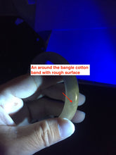 Load image into Gallery viewer, 57.8mm certified 100% certified natural  light green white fresh air jadeite jade bangle PC251-0569
