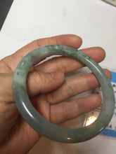 Load image into Gallery viewer, 57mm certified Type A 100% Natural dark green gray light purple round cut Jadeite Jade bangle PH214-3251
