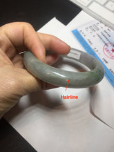 Load image into Gallery viewer, 60mm Certified Type A 100% Natural white/light purple/brown/yellow/gray (FU LU SHOU) Jadeite Jade bangle BF107-8641
