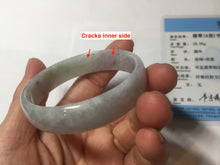 Load image into Gallery viewer, 51.2mm Certified  Type A 100% Natural light green purple jadeite jade bangle AA100-9100
