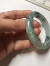 Load image into Gallery viewer, 52.8mm Certified type A 100% Natural forest green Jadeite bangle PE47-(1767)
