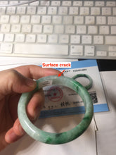 Load image into Gallery viewer, 54mm certified 100% natural Type A sunny green jadeite jade bangle PB165-4664
