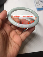 Load image into Gallery viewer, 61mm certified Type A 100% Natural light green light purple round cut Jadeite Jade bangle PH218-3235
