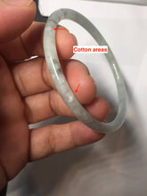Load image into Gallery viewer, AllaboutjadeCanada.com only 56.6mm certified 100% natural Type A icy watery light green white skinny round cut jadeite jade bangle AZ188-(7340)

