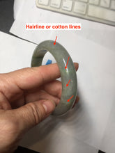 Load image into Gallery viewer, 60mm Certified Type A 100% Natural white/light purple/brown/yellow/gray (FU LU SHOU) Jadeite Jade bangle BF107-8641

