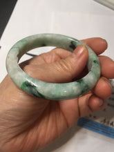 Load image into Gallery viewer, 53.5mm certified type A 100% Natural sunny green light green Jadeite Jade bangle PA261-2991
