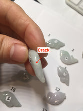 Load image into Gallery viewer, 100% Natural type A clear/green/ purple/white jadeite jade 3D fish Pendant PH111 Add on item
