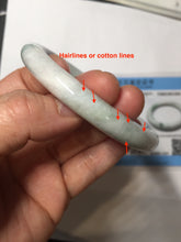 Load image into Gallery viewer, 57.5mm certified type A 100% Natural sunny green/purple round cut Jadeite jade bangle PH186-1264
