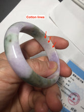 Load image into Gallery viewer, 50mm certified  100% natural Type A brown green/purple oval  jadeite jade bangle PB161-1095
